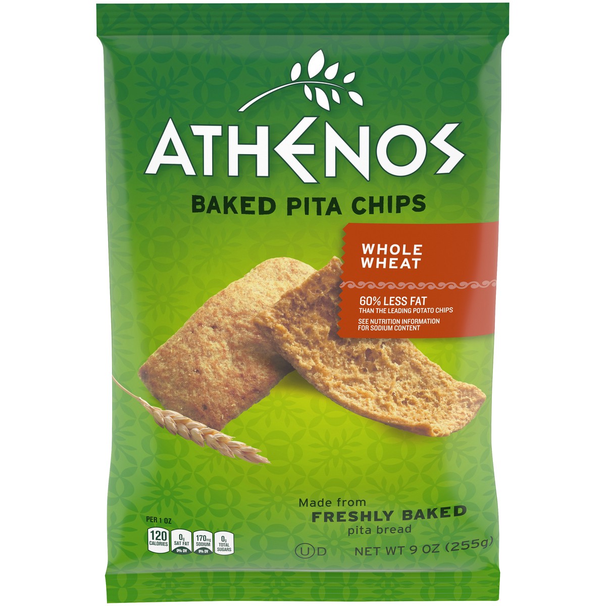 slide 1 of 14, Athenos Whole Wheat Baked Pita Chips, 9 oz Bag, 9 oz