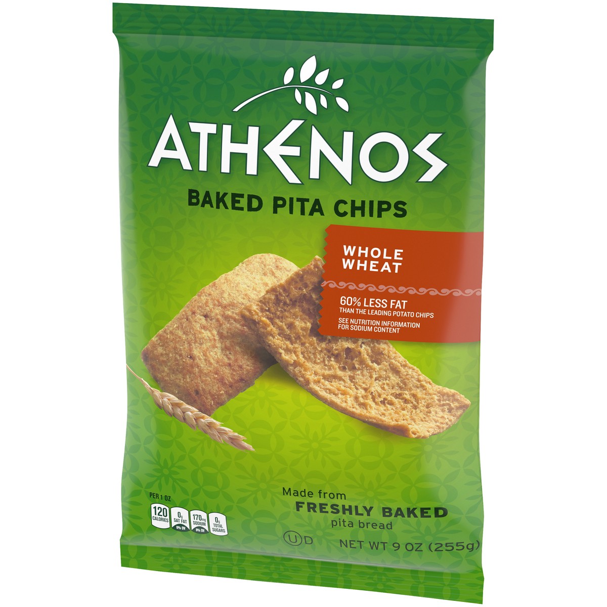 slide 10 of 14, Athenos Whole Wheat Baked Pita Chips, 9 oz Bag, 9 oz