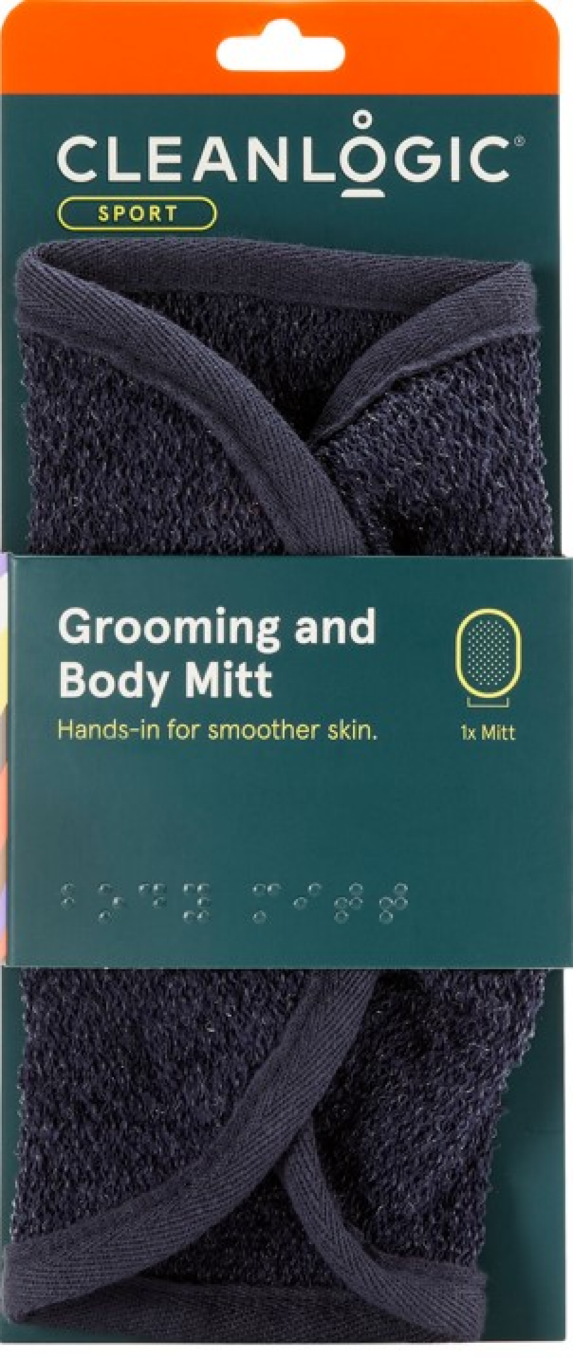 slide 1 of 2, cleanlogic Sport Grooming and Mitt 1 ea, 1 ct