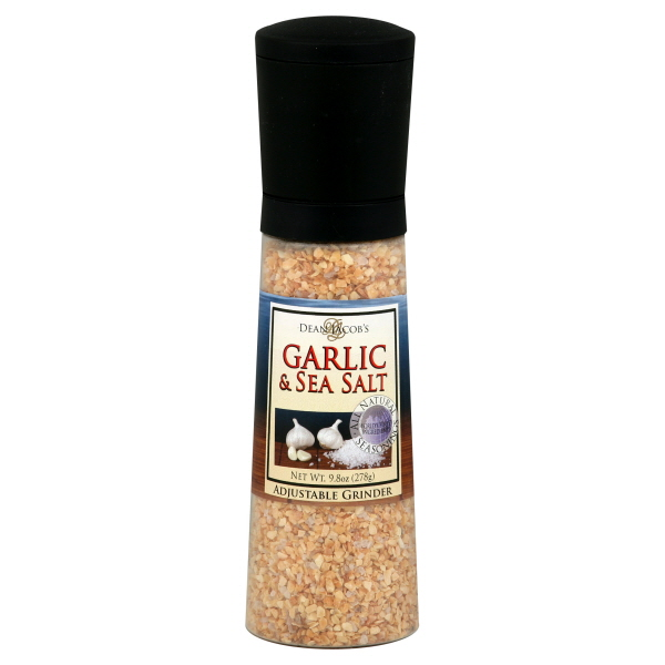 slide 1 of 1, Dean Jacob's Garlic & Sea Salt, 9.8 oz