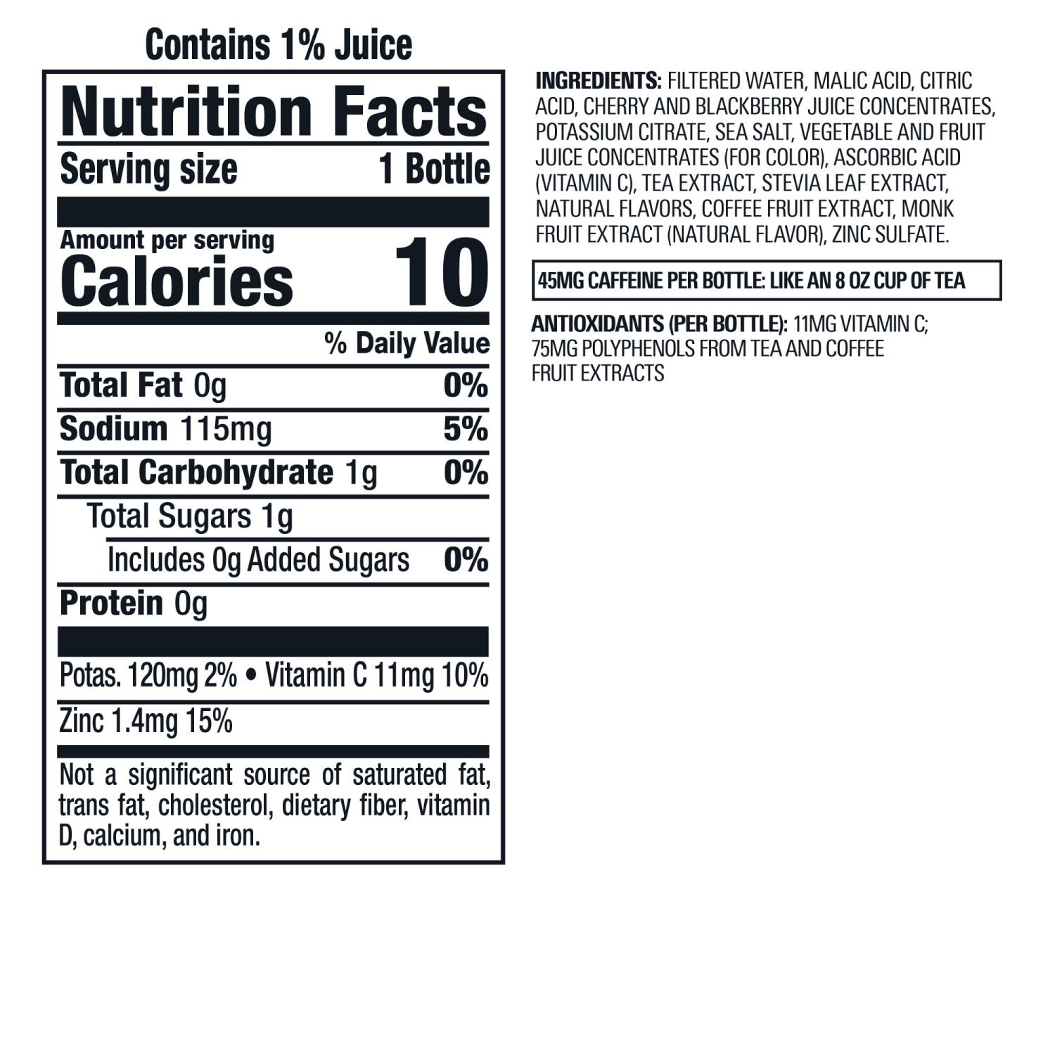 slide 4 of 4, Bai Flavored Water, Zambia Bing Cherry, Antioxidant Infused Beverage, 14 fl oz Bottles, 6 Pack, 6 ct