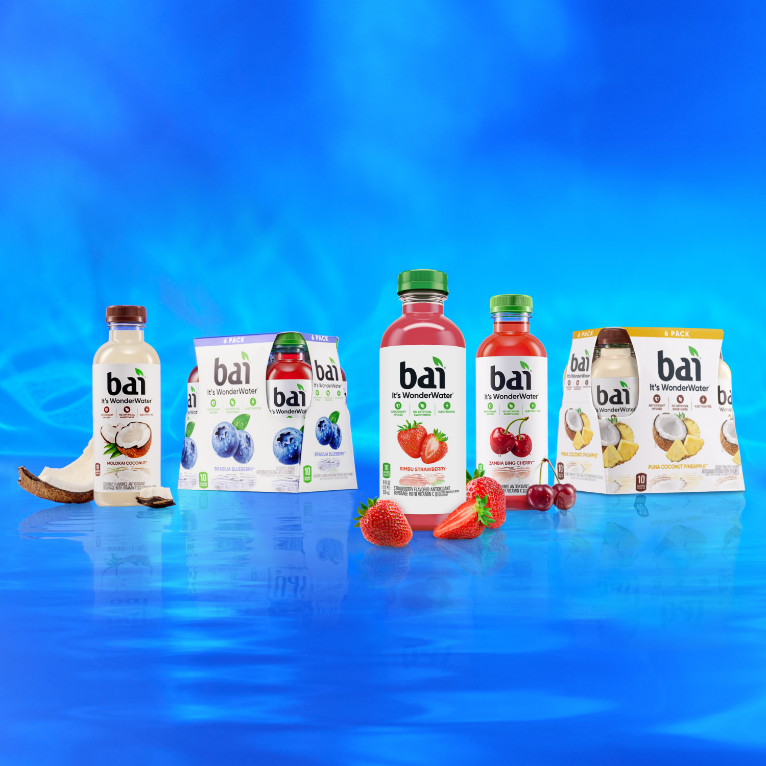 slide 2 of 8, Bai Simbu Strawberry, 18 oz