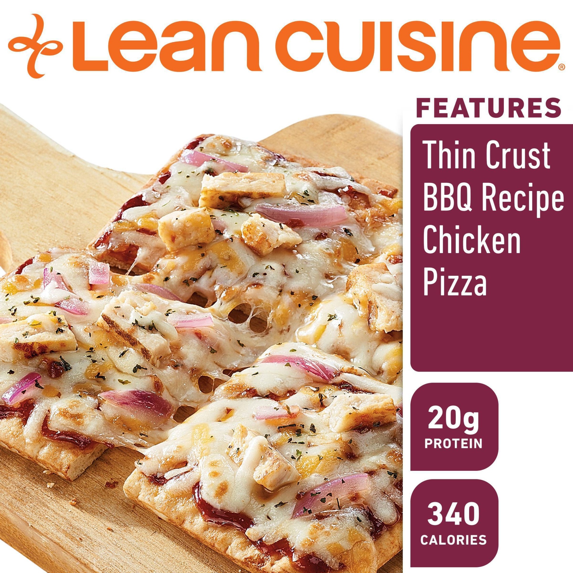 slide 1 of 1, Lean Cuisine Casual Cuisine Wood Fire Style BBQ-Recipe Chicken Pizza, 6 oz