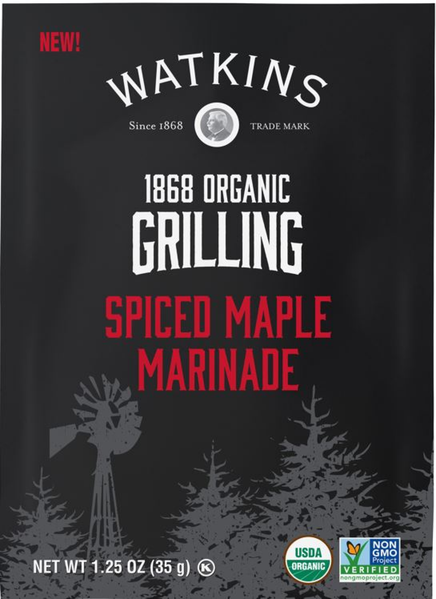 slide 1 of 2, Watkins Organic Spiced Maple Marinade - 1.25 oz, 1.25 oz