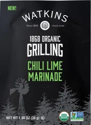 Watkins Organic Grilling Chili Lime Marinade 1.06 oz