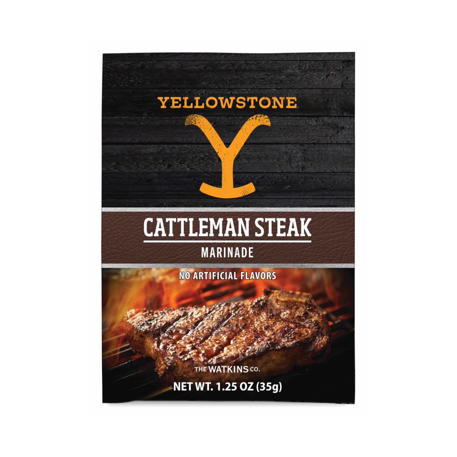 slide 1 of 2, Watkins Yellowstone Cattleman Steak Marinade, 1.25 oz, 1.25 oz