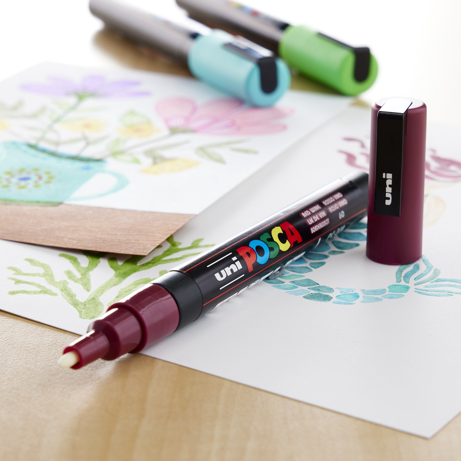 slide 3 of 3, Uni Posca Pc-3m Fine Bullet Tip Paint Marker, 1.5 mm