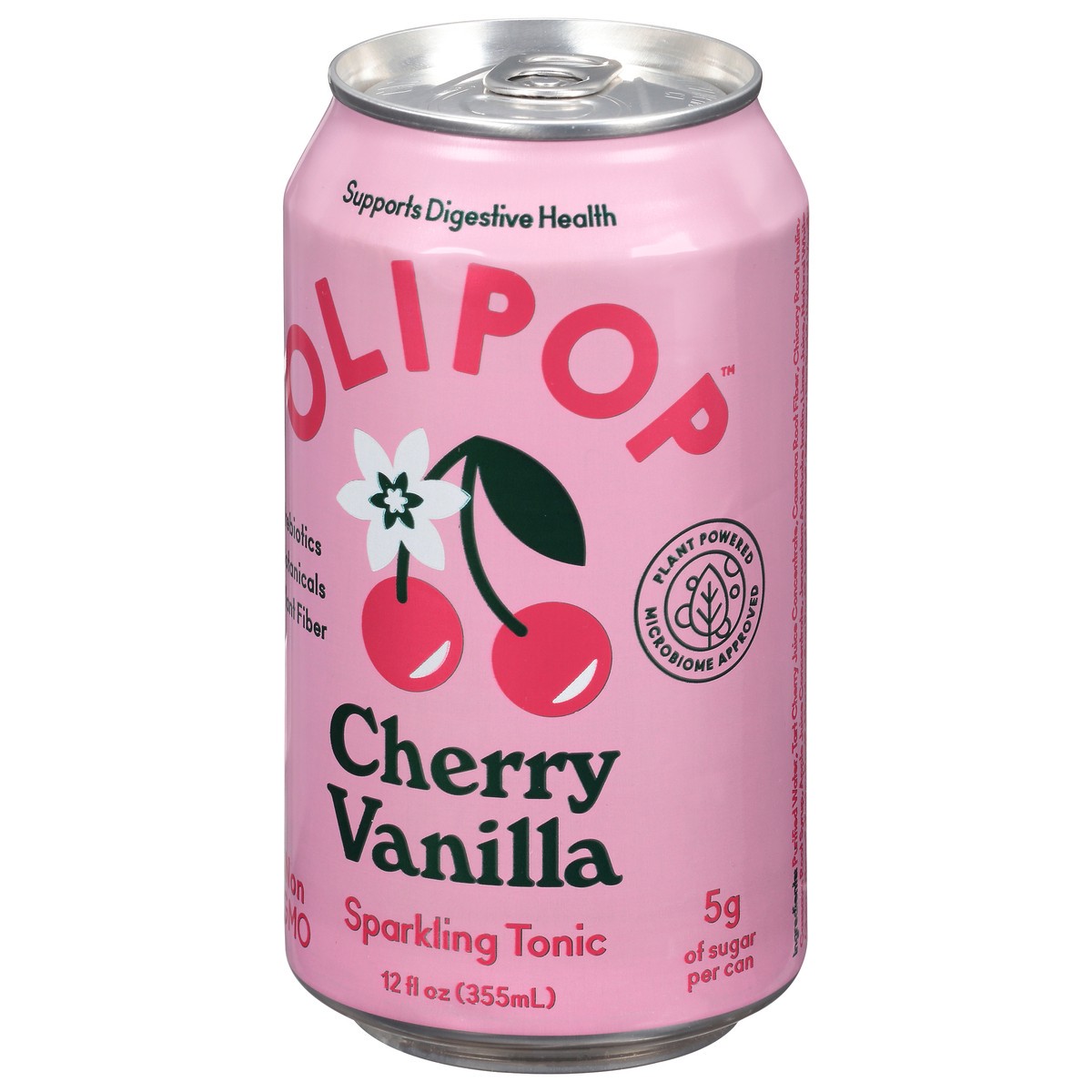 slide 7 of 9, Olipop Cherry Vanilla Sparkling Tonic, 12 fl oz