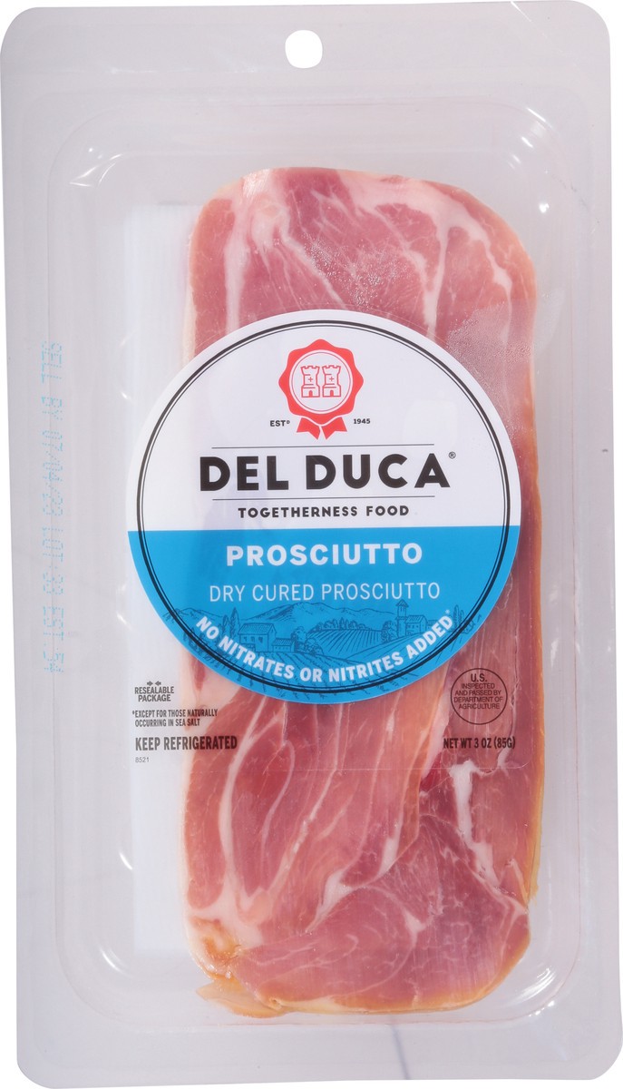 slide 3 of 9, Del Duca Dry Cured Prosciutto 3 oz, 3 oz