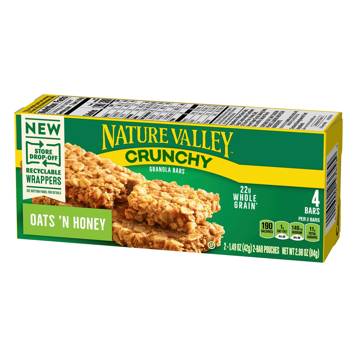 Nature Valley Crunchy Oats 'n Honey 4 ct; 1.49 oz Shipt
