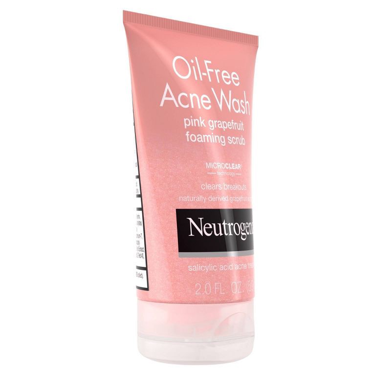 slide 3 of 7, Neutrogena Oil Free Pink Grapefruit Acne Face Wash with Vitamin C - 2 fl oz, 2 fl oz