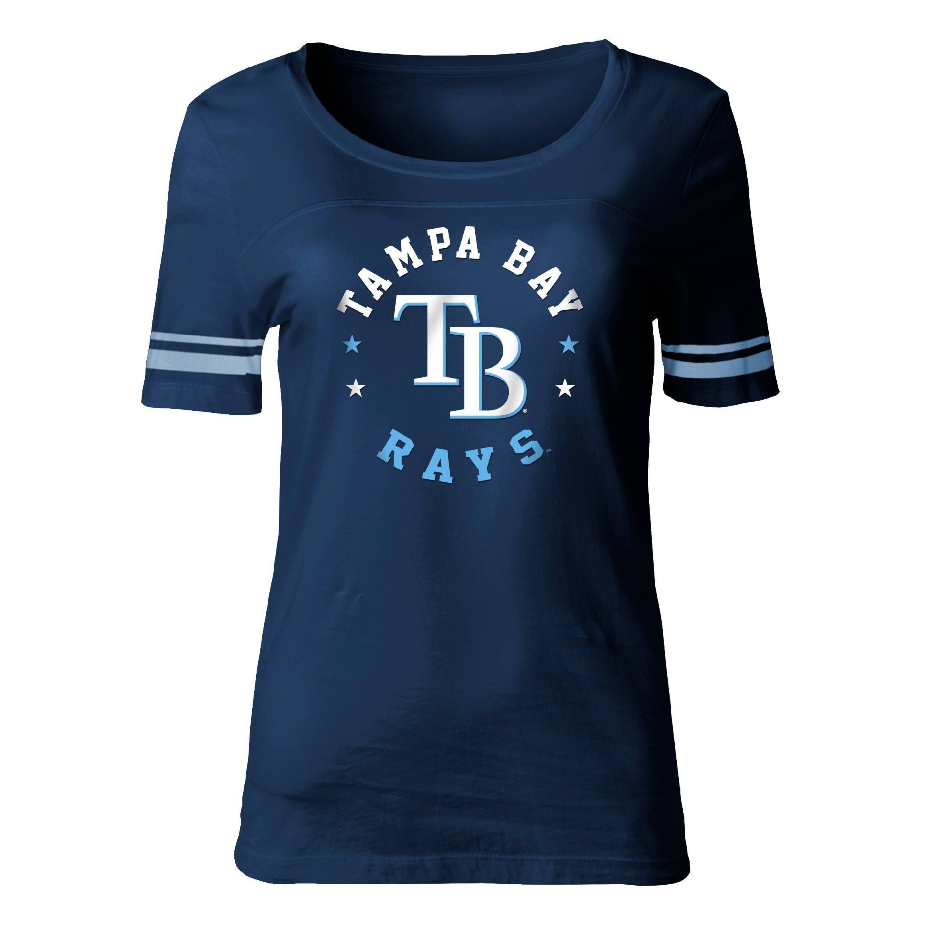 MLB Tampa Bay Rays Women's Poly Rayon Fashion T-Shirt - XL 1 ct | Shipt