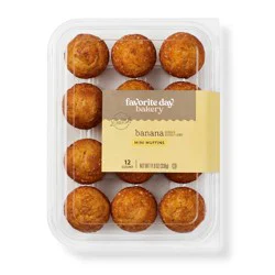 Banana Mini Muffins - 12ct - Favorite Day™