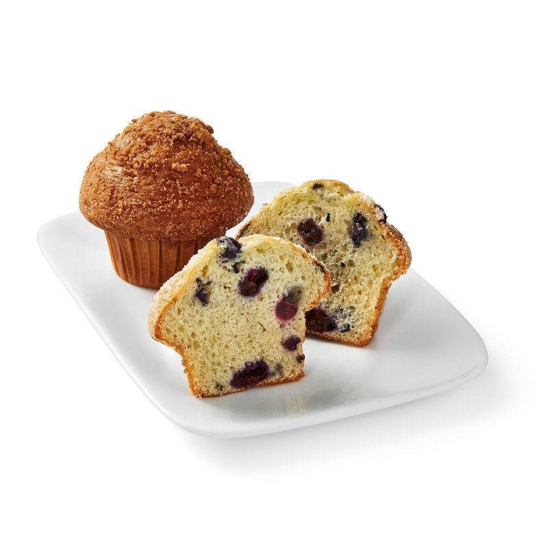 slide 2 of 3, Blueberry Streusel & Cinnamon Coffee Cake Muffins Variety Pack - 14oz/4ct - Favorite Day™, 4 ct; 14 oz