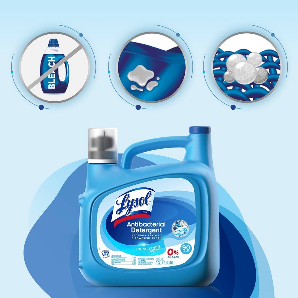 slide 2 of 5, Lysol Laundry Detergent - Free & Clear - 92 fl oz, 92 fl oz