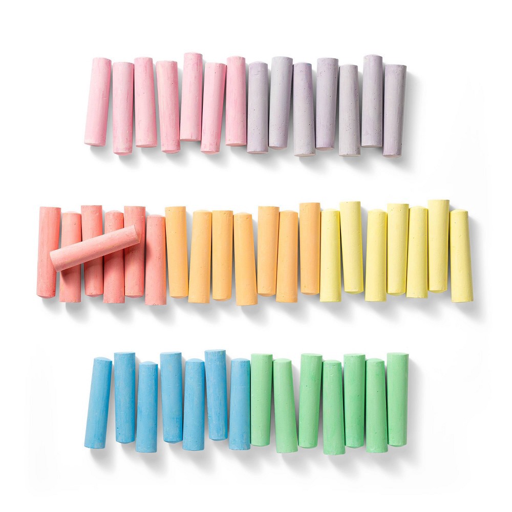 slide 2 of 3, 50ct Sidewalk Chalk Set Yellow Box - Mondo Llama, 50 ct