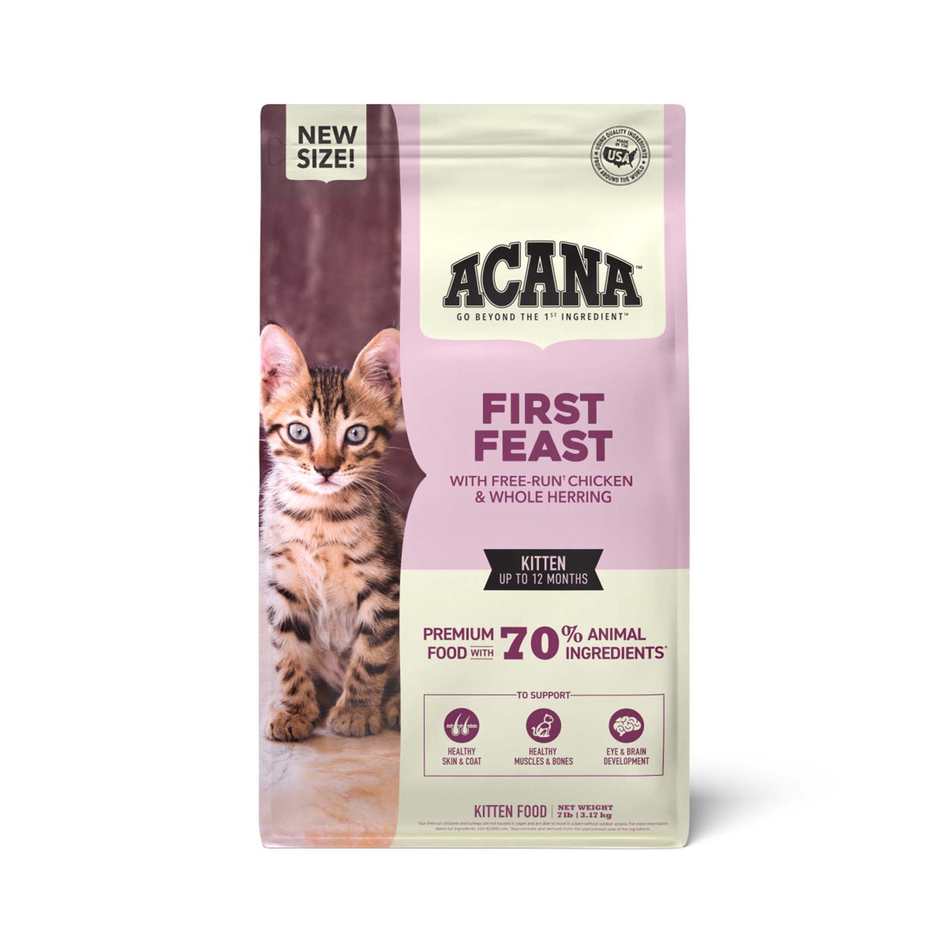 slide 1 of 1, ACANA First Feast Cat 7lb, 7 lb