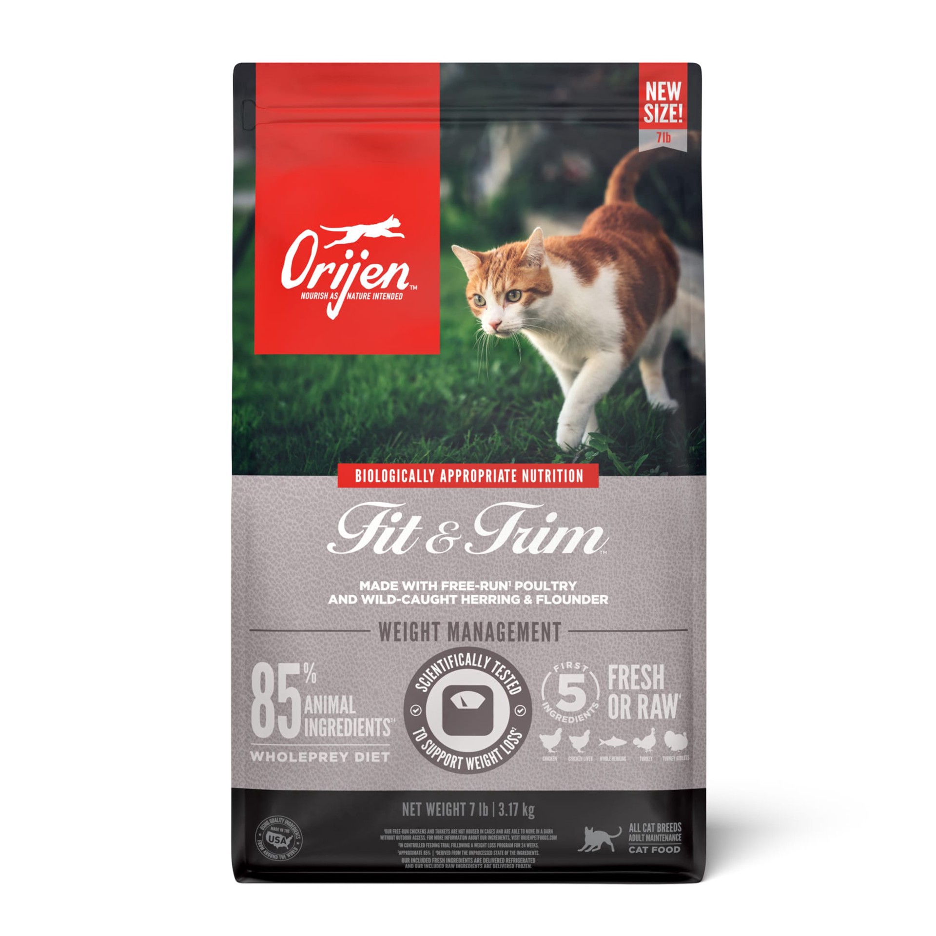 slide 1 of 1, ORIJEN Fit & Trim Cat 7LB, 7 lb