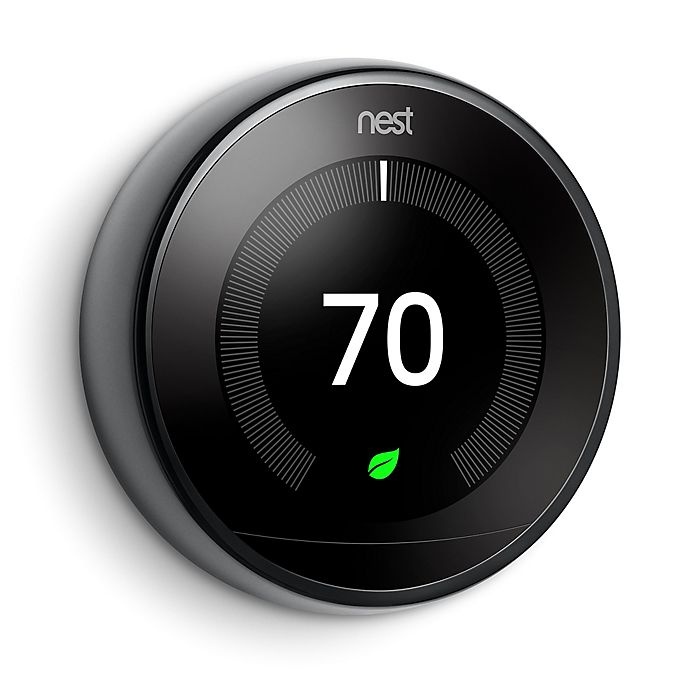 slide 5 of 6, Google Nest Learning Third Generation Thermostat - Mirror Black, 1 ct