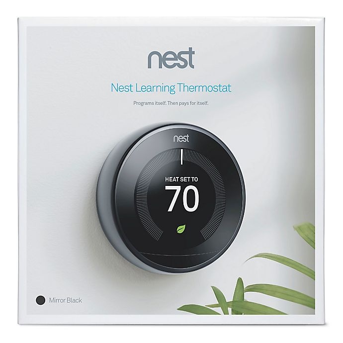 slide 4 of 6, Google Nest Learning Third Generation Thermostat - Mirror Black, 1 ct