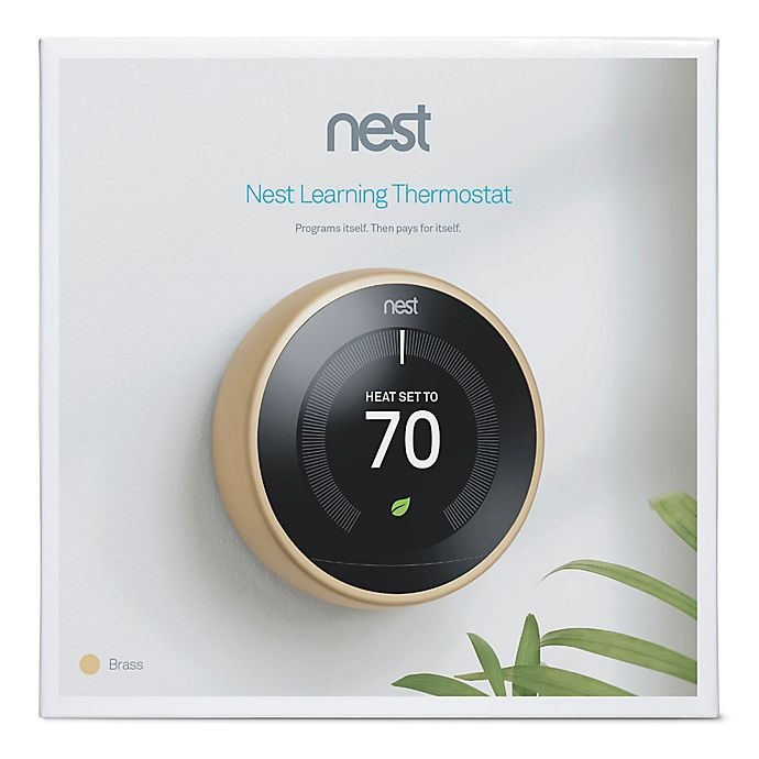 slide 2 of 6, Google Nest Learning Third Generation Thermostat - Brass, 1 ct