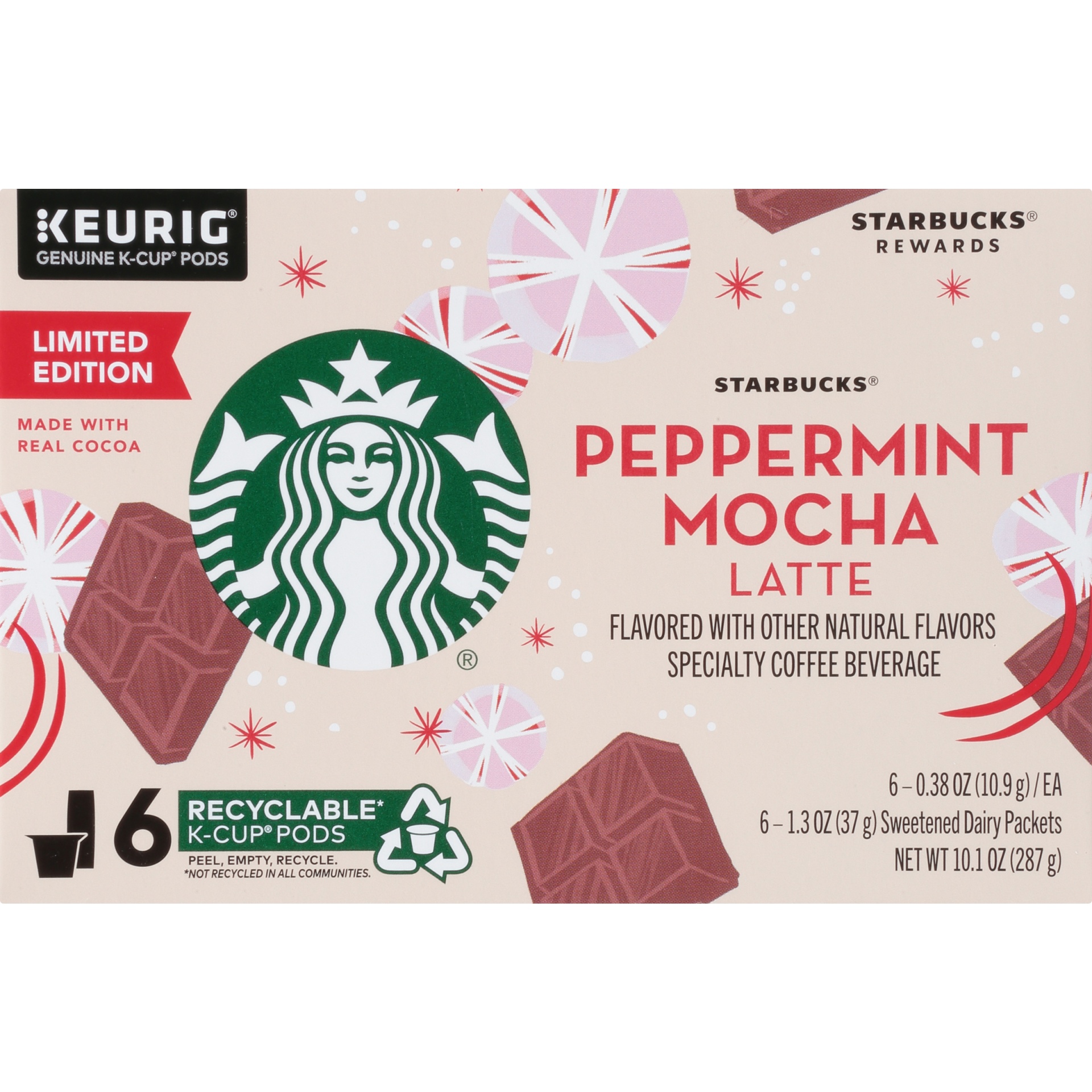 does starbucks peppermint mocha have caffeine