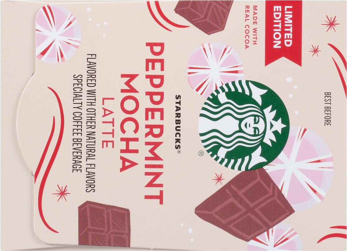 slide 11 of 12, Starbucks Peppermint Mocha Caffé Latte K-Cup Pods & Flavor Packets - 10.1 oz, 10.1 oz