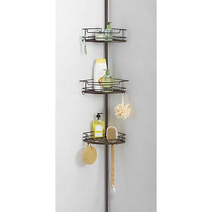 slide 2 of 3, ORG 3-Tier Pole Caddy - Matte Bronze, 1 ct