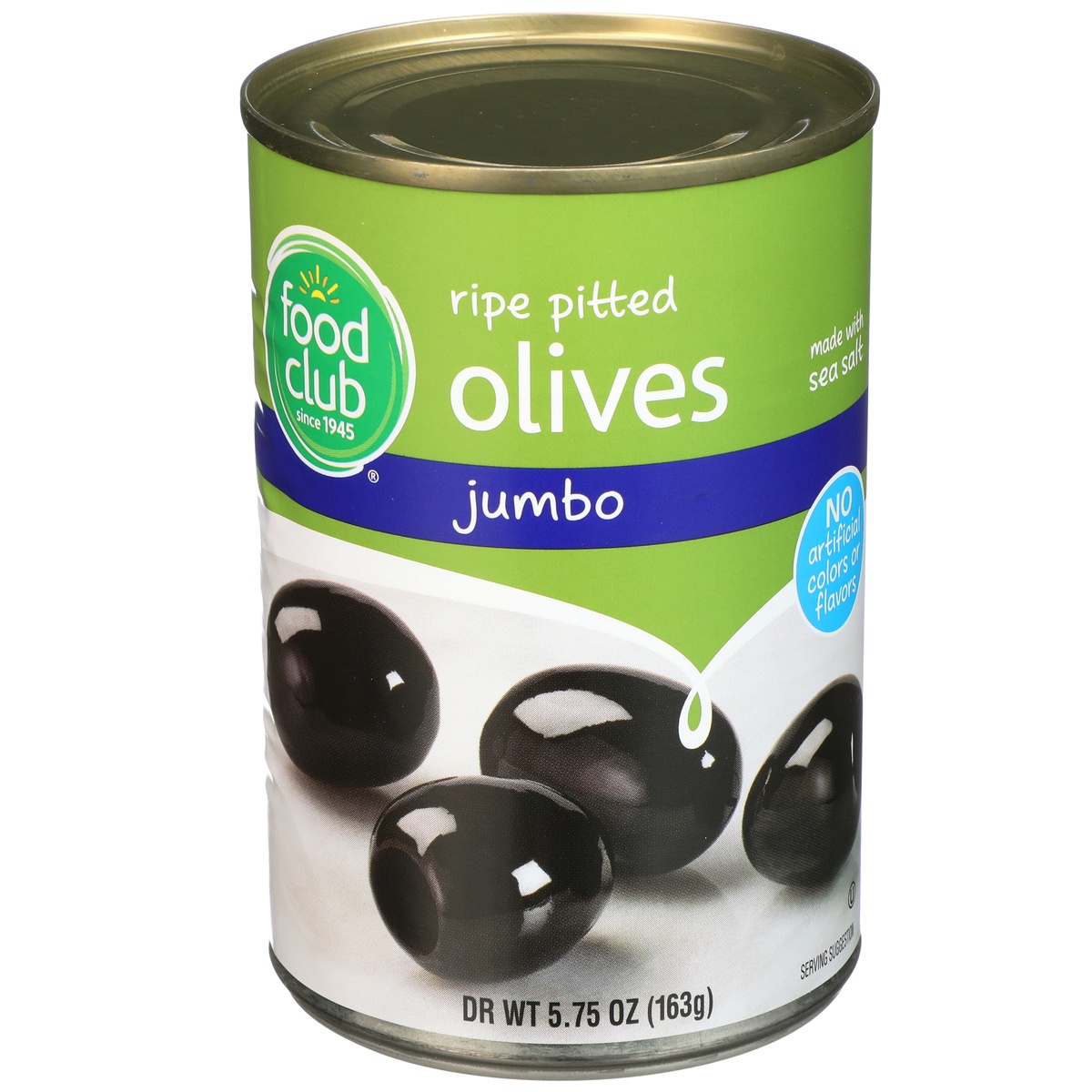 slide 1 of 1, Food Club Jumbo Pitted Olives, 5.75 oz