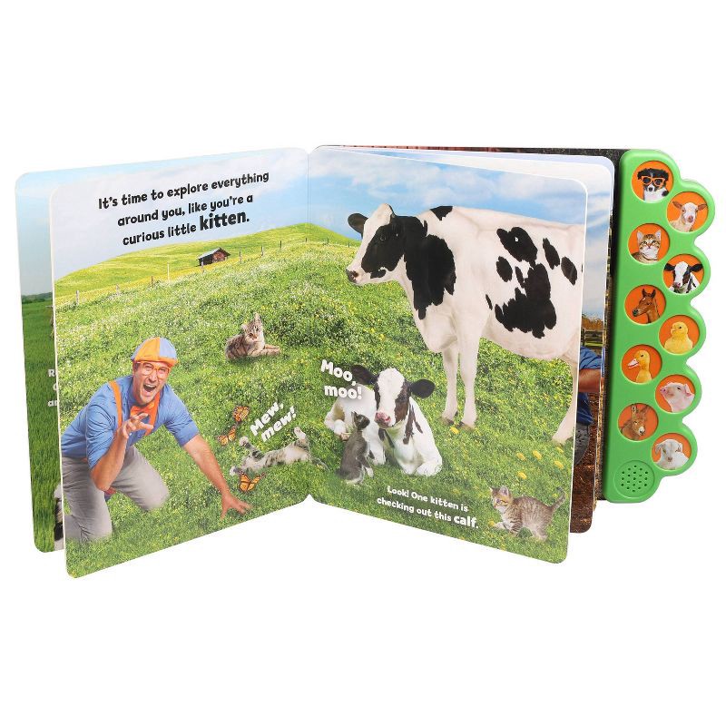 slide 2 of 4, Blippi: Baby Farm Animals - (10-Button Sound Books) by Editors of Studio Fun International (Board Book), 1 ct