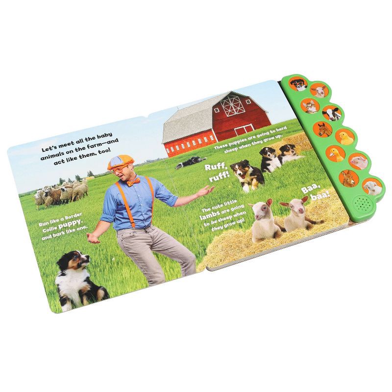 slide 3 of 4, Blippi: Baby Farm Animals - (10-Button Sound Books) by Editors of Studio Fun International (Board Book), 1 ct