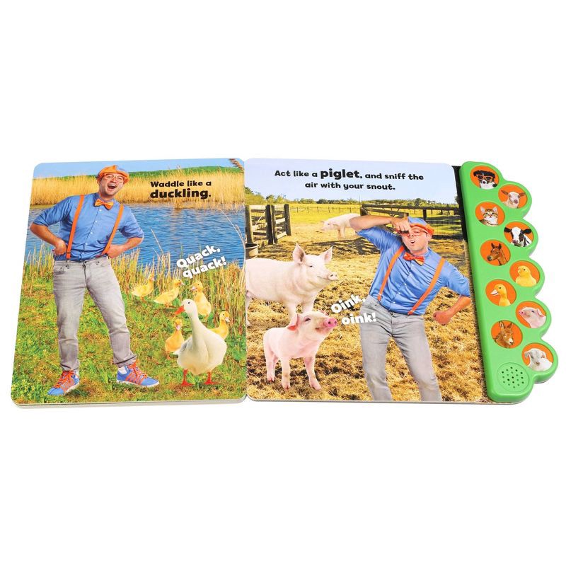 slide 4 of 4, Blippi: Baby Farm Animals - (10-Button Sound Books) by Editors of Studio Fun International (Board Book), 1 ct