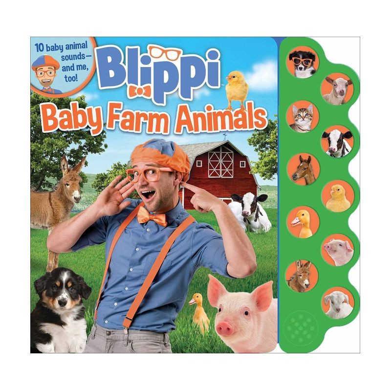 slide 1 of 4, Blippi: Baby Farm Animals - (10-Button Sound Books) by Editors of Studio Fun International (Board Book), 1 ct