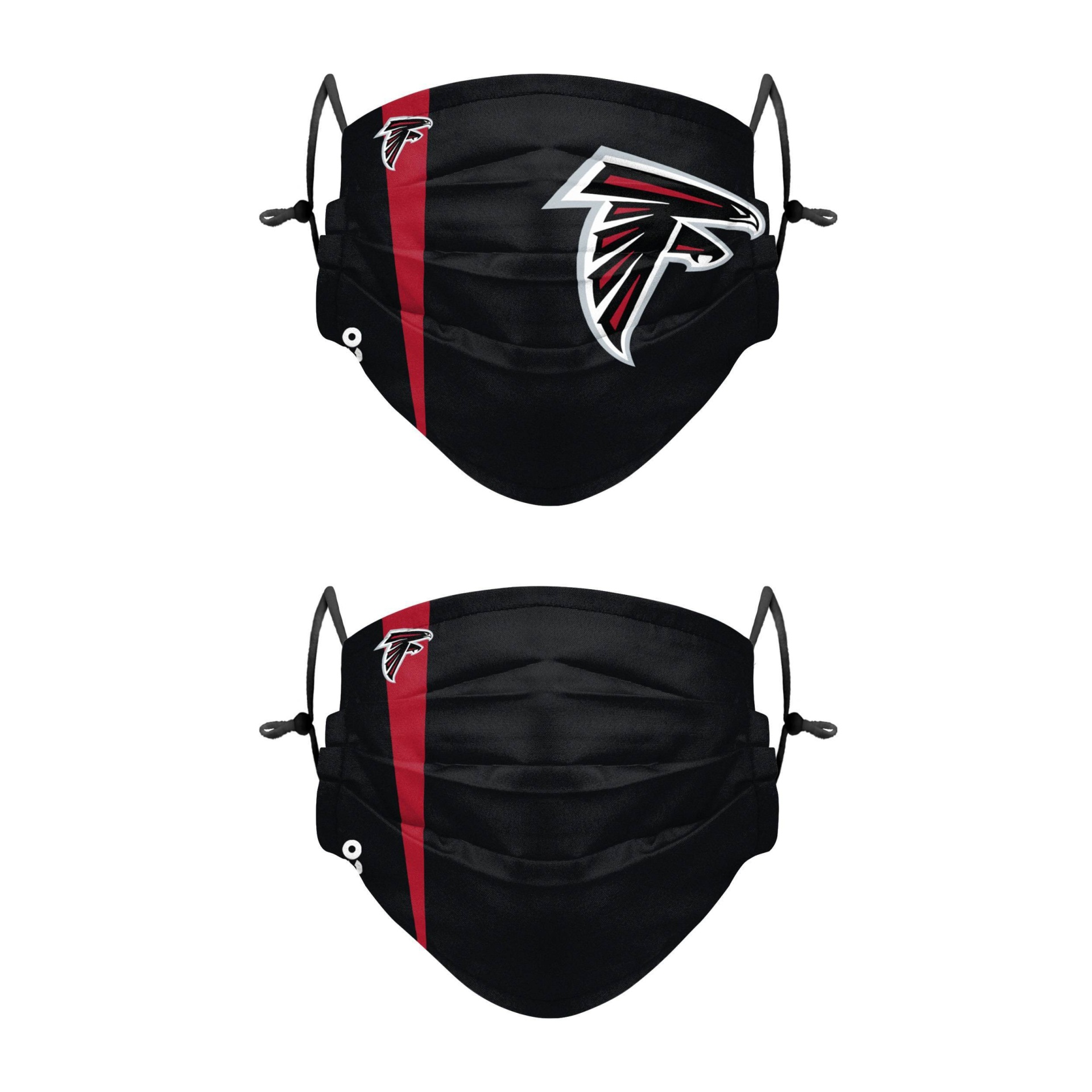 slide 1 of 1, NFL Atlanta Falcons Adult Gameday Adjustable Face Covering, 2 ct