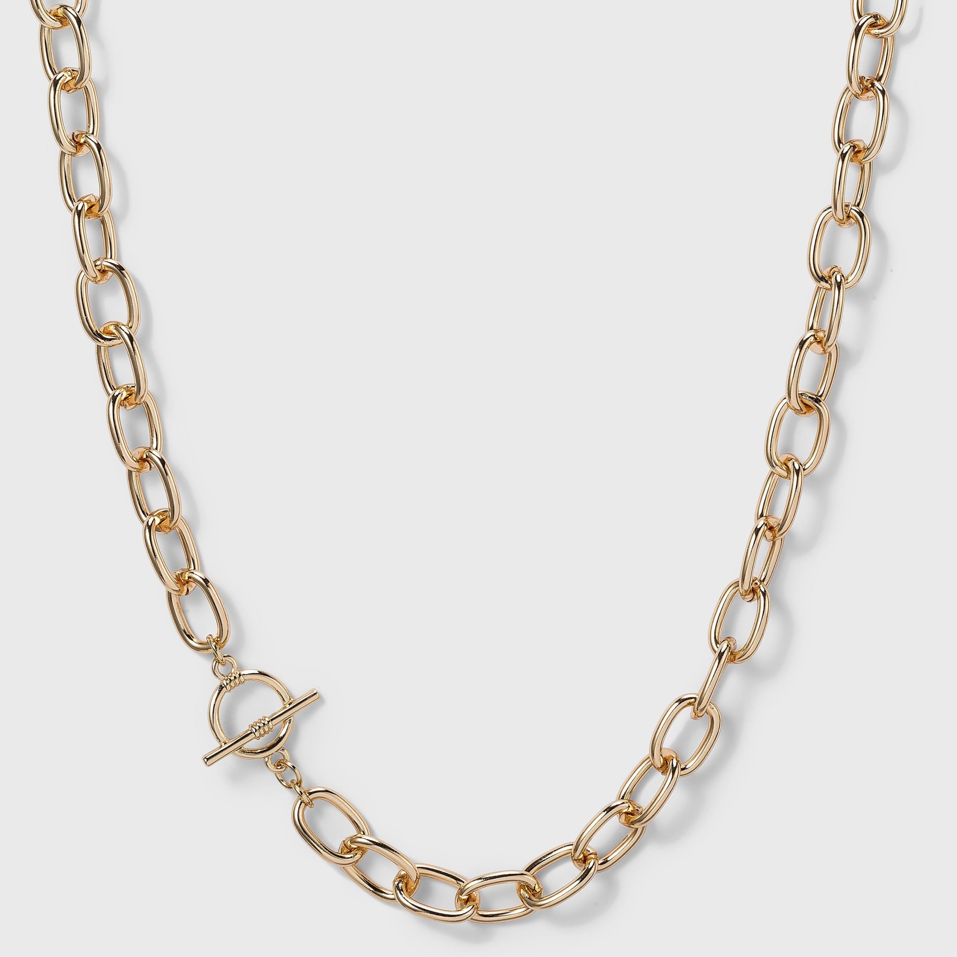 slide 1 of 3, Toggle Chain Necklace - A New Day Gold, 1 ct