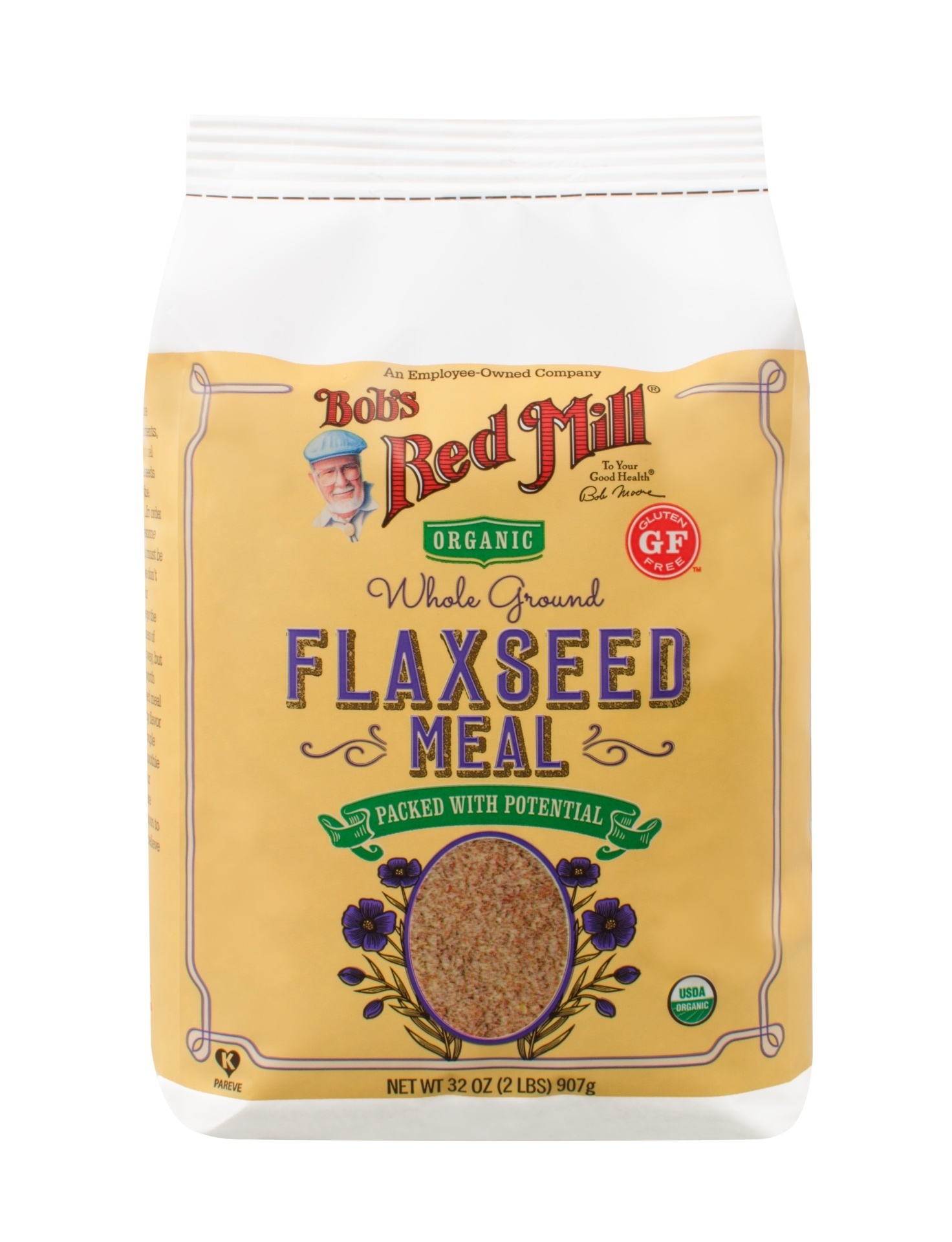 slide 1 of 1, Bob's Red Mill Organic Golden Flaxseed Meal, 32 oz
