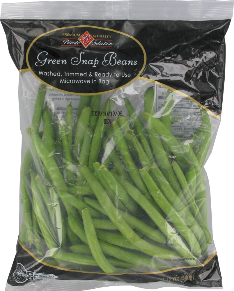 slide 1 of 1, Fresh Selections Green Beans, 12 oz