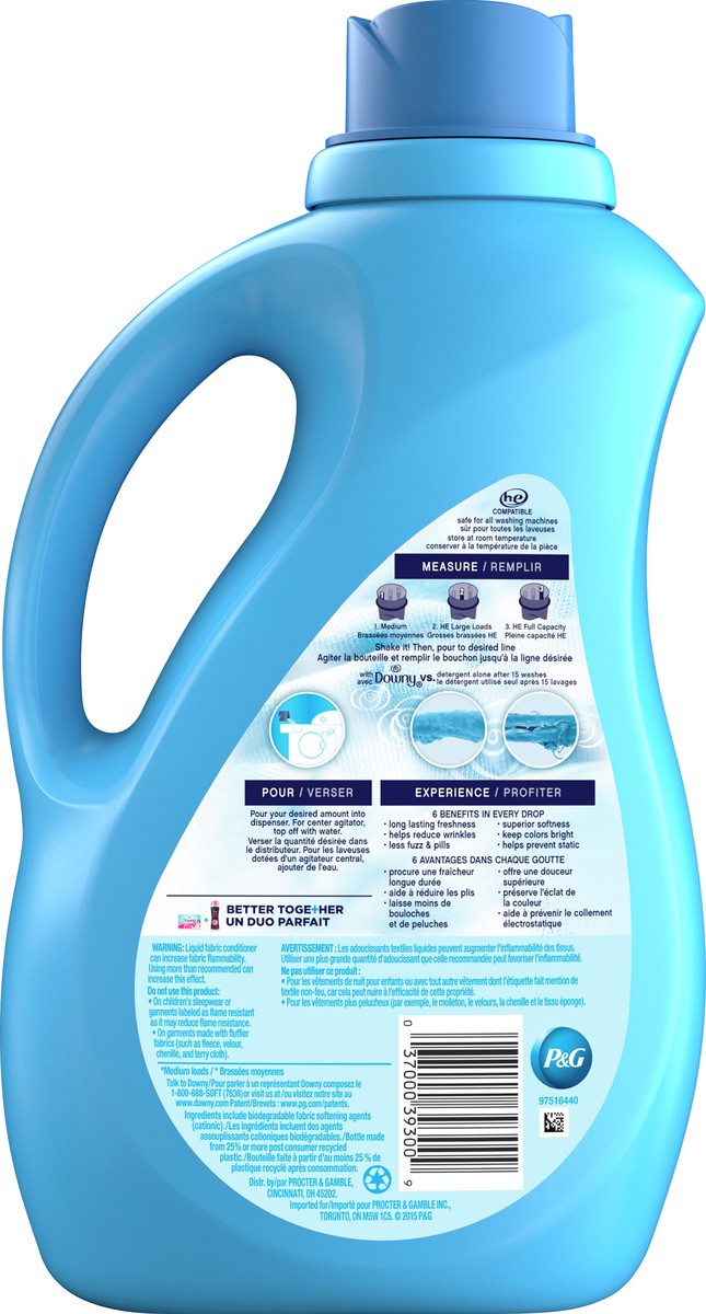 slide 4 of 7, Downy Ultra Clean Breeze Fabric Conditioner 1.5 lt, 51 fl oz