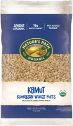 Nature's Path Organic Kamut Khorasan Wheat Puffs Cereal 6 oz Bag