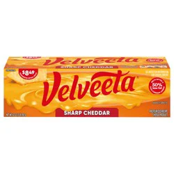 Velveeta Sharp Cheddar Pasteurized Recipe Cheese Product, 32 oz Block