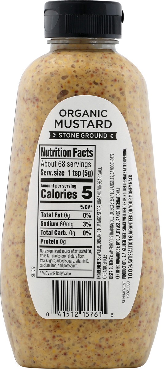 slide 12 of 12, Sun Harvest - O Sun Harvest Organic Stone Ground Mustard - 12 oz, 12 oz