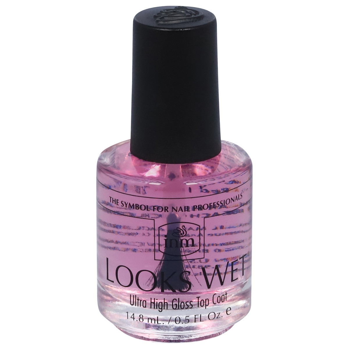 slide 1 of 2, INM Looks Wet Ultra High Gloss Top Coat 0.5 fl oz, 0.5 oz