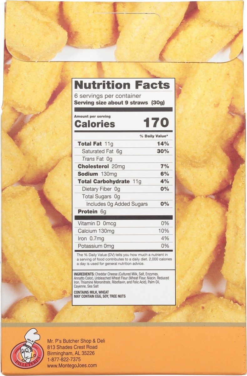 slide 9 of 9, Montego Joe's Cheddar Cheese Straws 6 oz, 6 oz