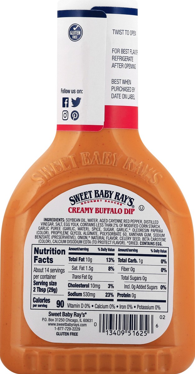 slide 7 of 13, Sweet Baby Ray's Creamy Buffalo Wing Dipping Sauce, 14 fl oz