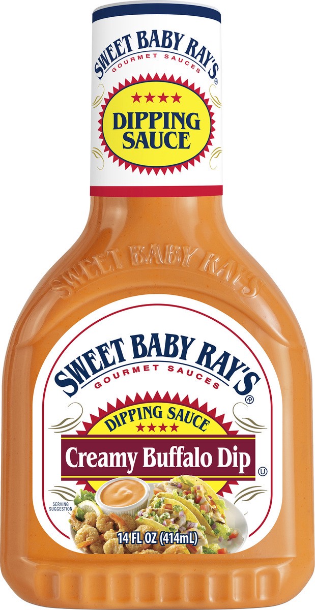 slide 1 of 13, Sweet Baby Ray's Creamy Buffalo Wing Dipping Sauce, 14 fl oz