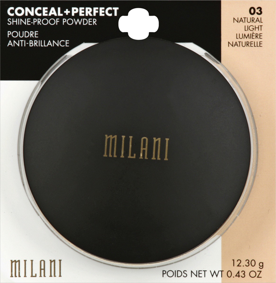 slide 2 of 2, Milani Conceal+Perfect Shine-Proof Powder Natural Light, 0.42 oz