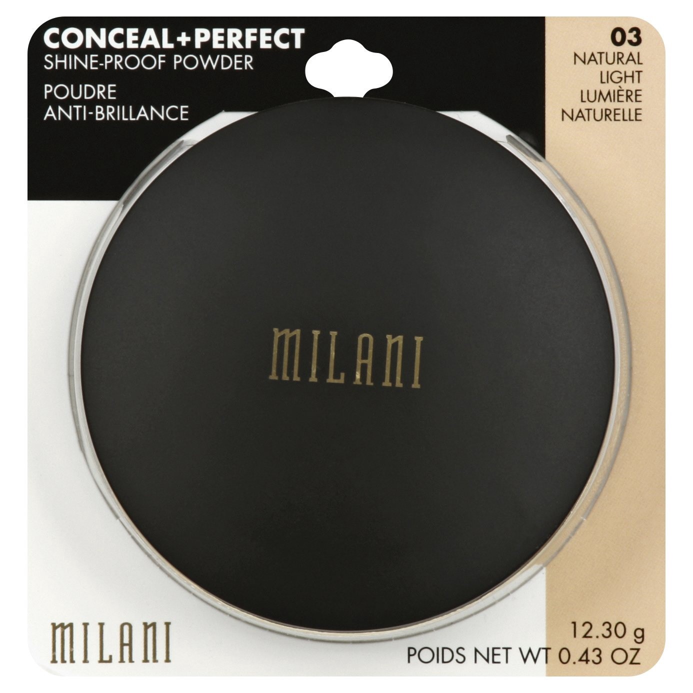 slide 1 of 2, Milani Conceal+Perfect Shine-Proof Powder Natural Light, 0.42 oz