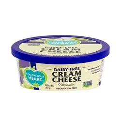 Follow Your Heart Dairy Free Cream Cheese, Original, Gluten Free Vegan Spread, Creamy Spread Great for Bagels and Frostings, One 8 OZ Tub