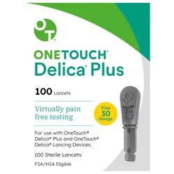 OneTouch Delica Plus Lancets, 30g, 100ct