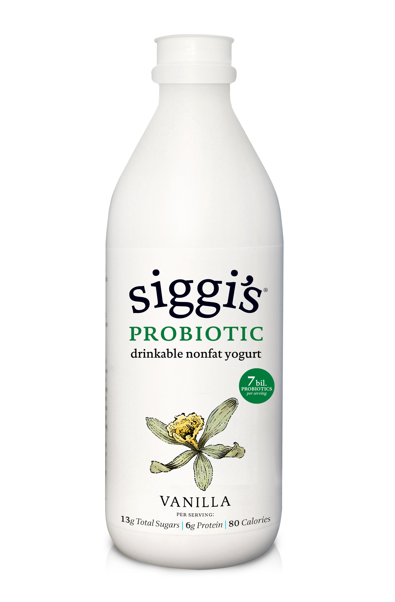 slide 1 of 3, siggi's Probiotic Drinkable Nonfat Yogurt, Vanilla, 32 fl. oz., 32 oz